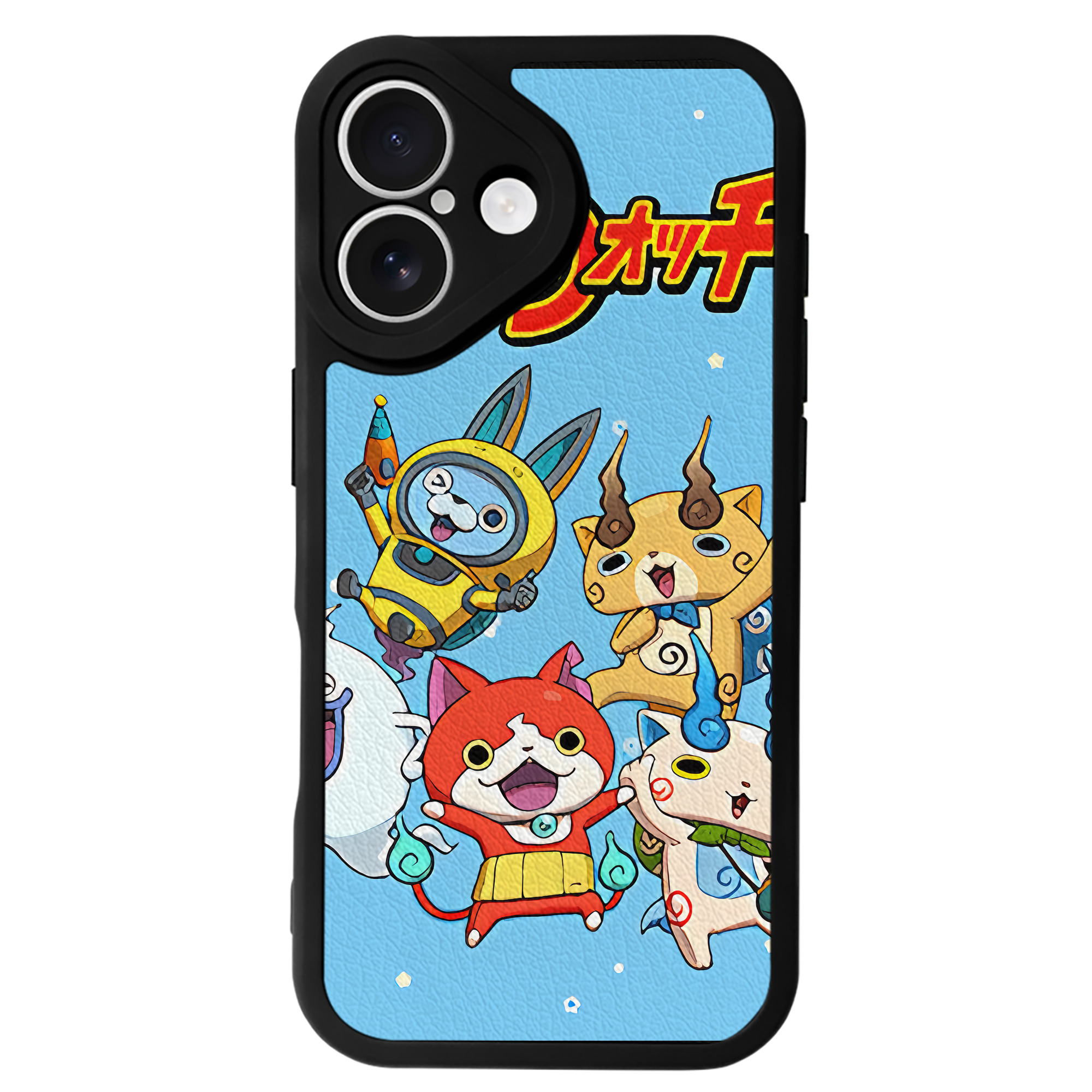 （画像用） 妖怪ウォッチ Yo-kai Watch 【iPhone 16シリーズ対応】シリコンスマホケース（レザー調） 材質：シリコン